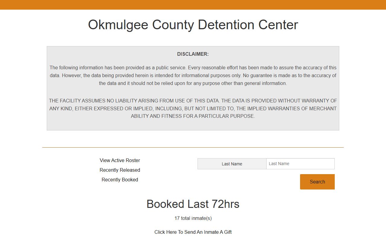 Okmulgee County recently booked jail roster booking photos lookup